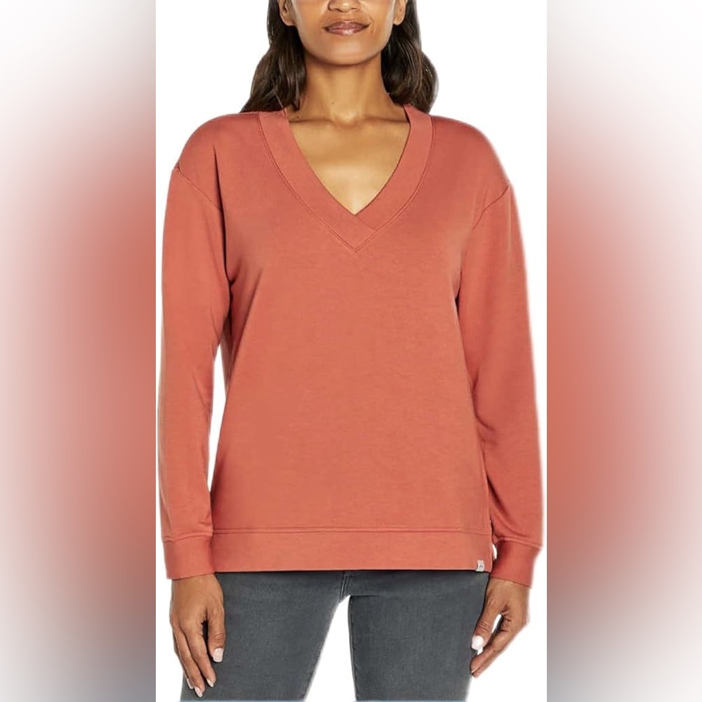 Orvis Women's V-Neck Dropped Shoulders Sweatshirt
